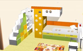 vizual dětského pokoje