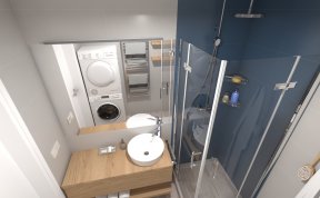 Tři malé koupelny - návrhy